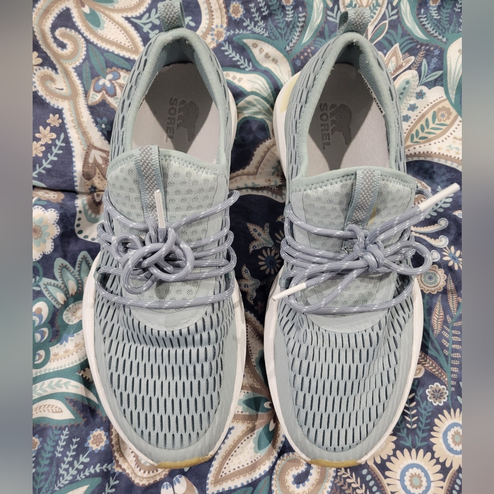 Sorel Blue Gray Mesh Sneakers